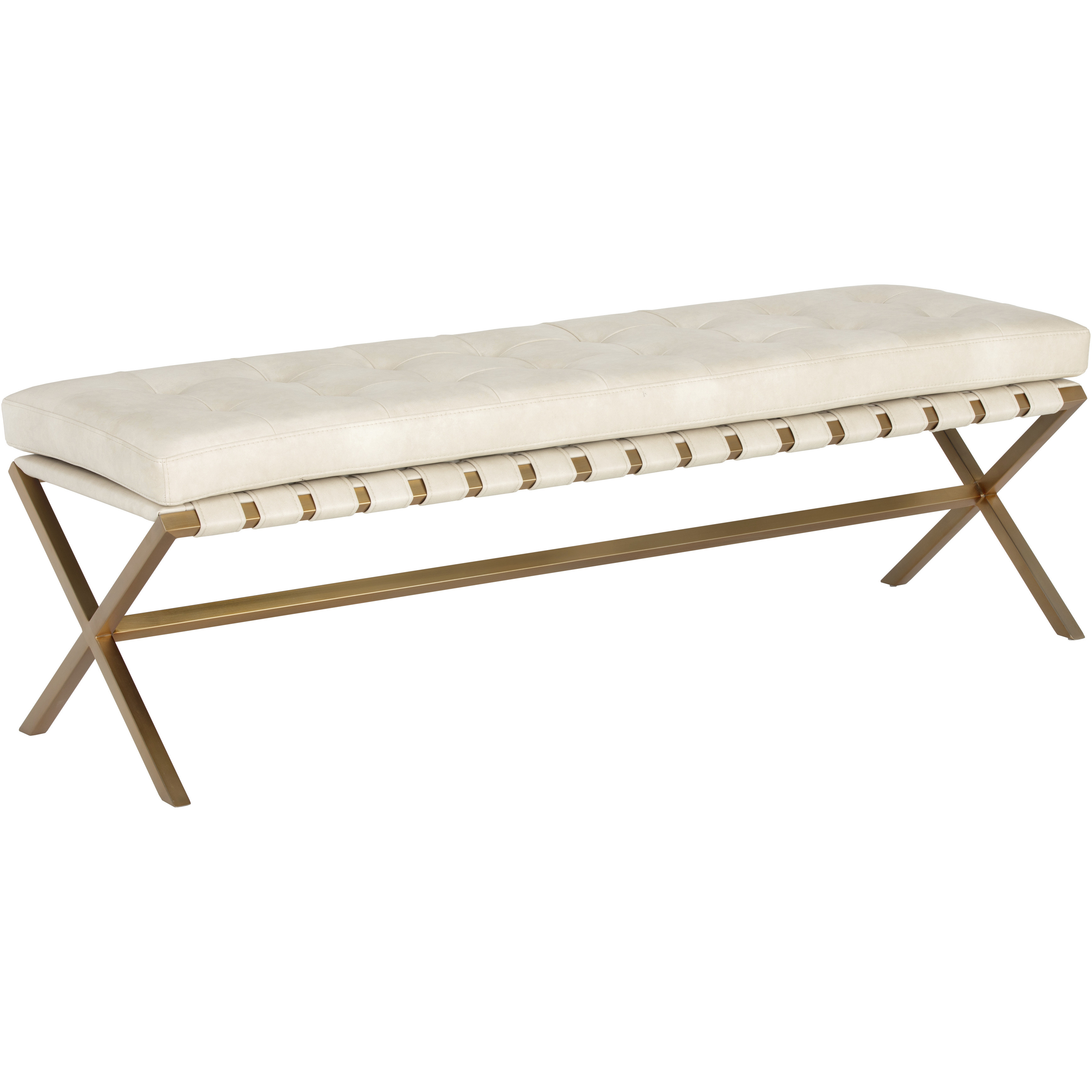 Kenji Gold / Bravo Cream Bench, Small